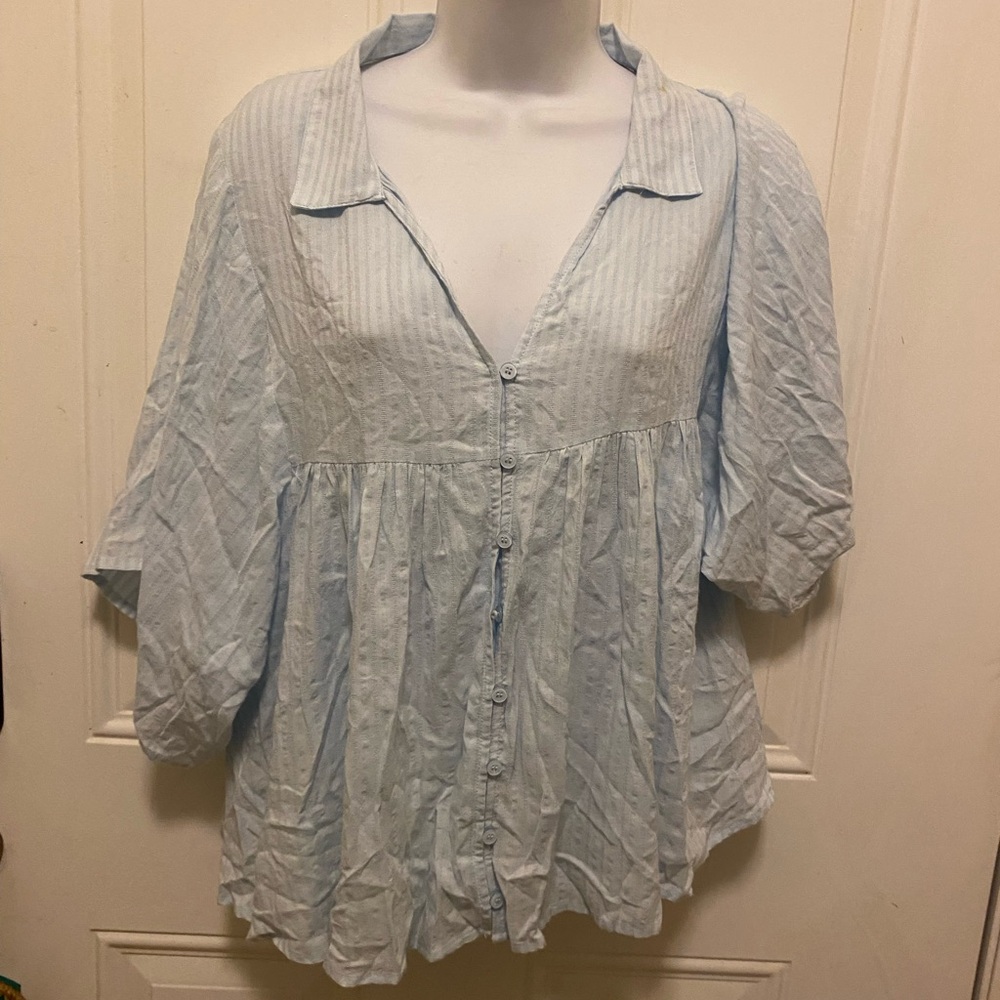 Light Blue Women's Top